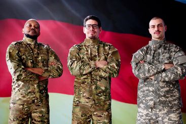 German Military Army Soldiers Taking Oath In...