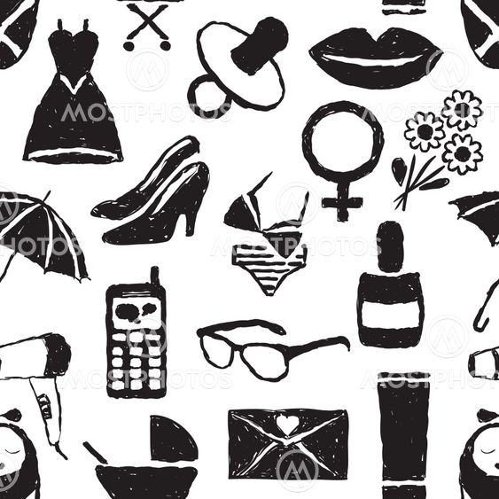 seamless doodle pattern