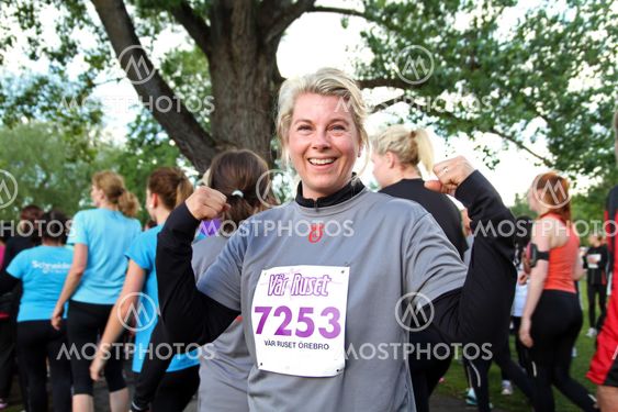Vårruset happy motionär after the finish line