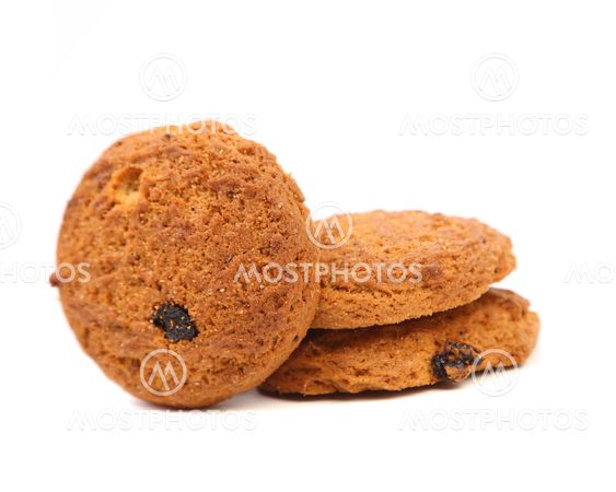 Oatmeal cookies with raisins