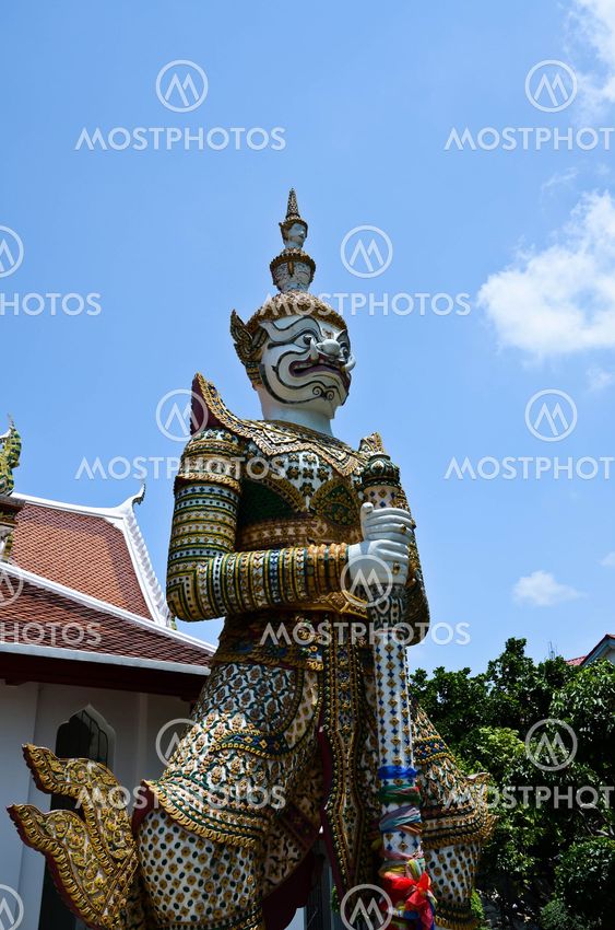 Giant Sculpture In Temple