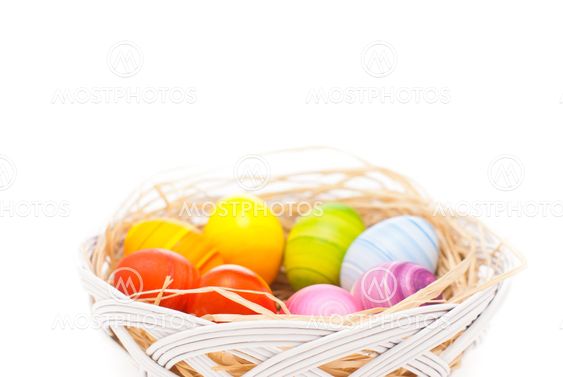 Rainbow Easter eggs