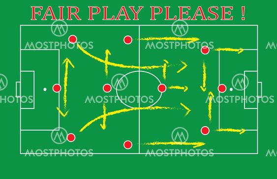 Tactical soccer table fair play