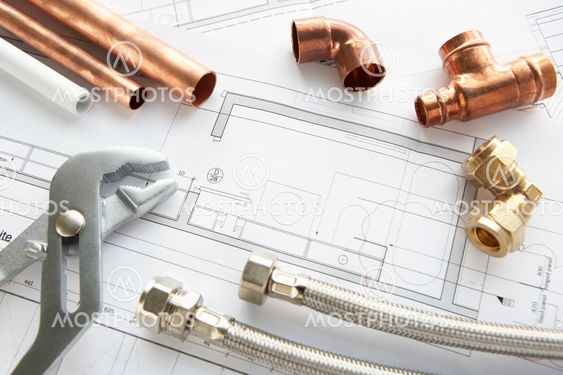 Plumbing tools and materials