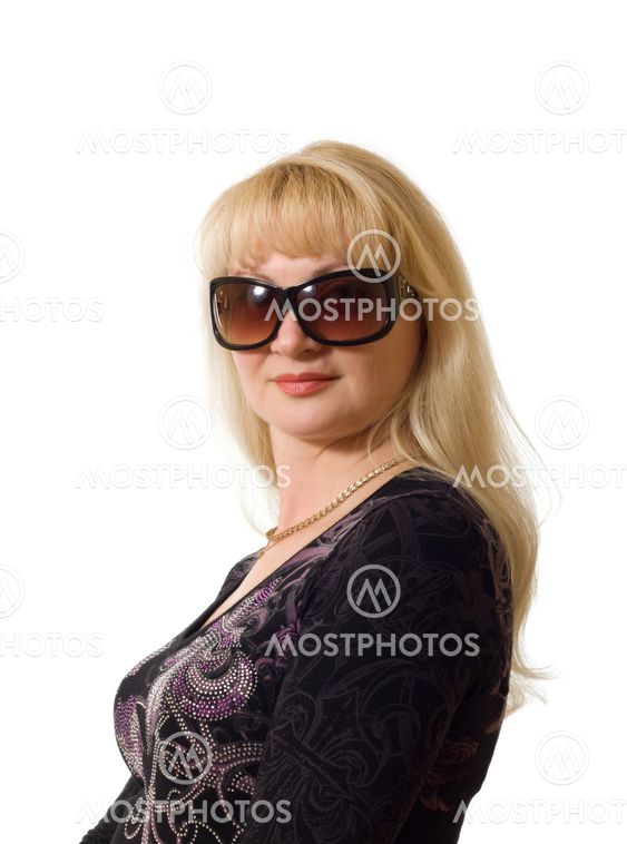 Attractive woman wearing sunglasses