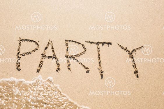 Party on the beach, literally.