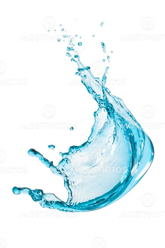 turquoise water splash