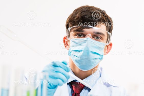 scientist working in the lab