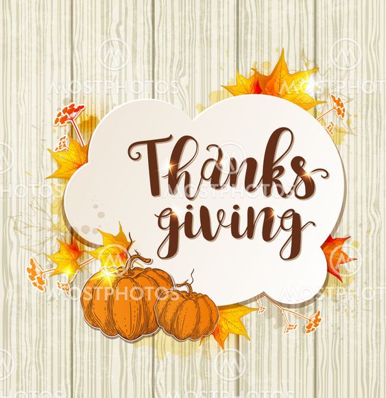 Greeting card for Thanksgiving Day