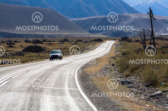 Chuya Highway (Chuysky Trakt) through the Republic of Altai Mountains.