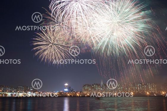 Fireworks in the River