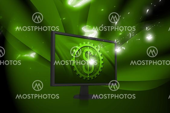 Tft monitor and dollar sign