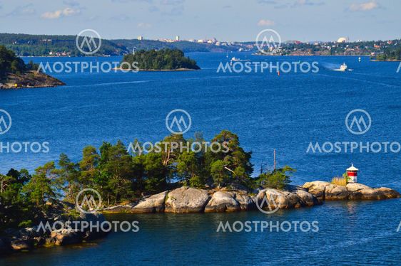 Islets of Stockholm Archipelago in Baltic Sea, Sweden