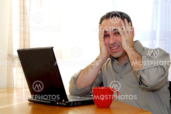 Man with laptop