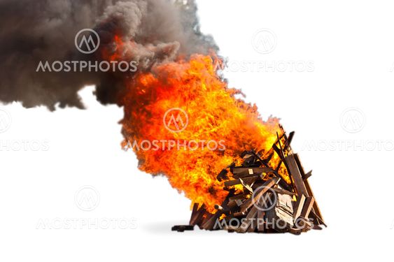 campfire ,isolate on white background