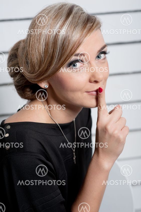 the young girl knows a secret