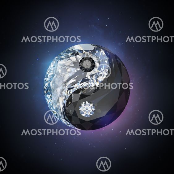 diamond yin yang