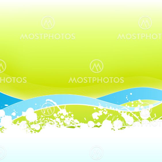 Ecological feel lined art splatter abstract