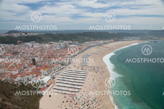 Nazare beach in Portugal