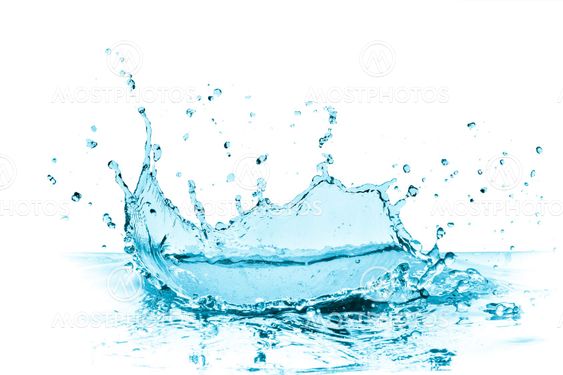 turquoise water splash