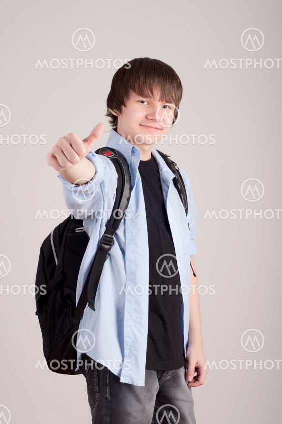 Stock image of university student