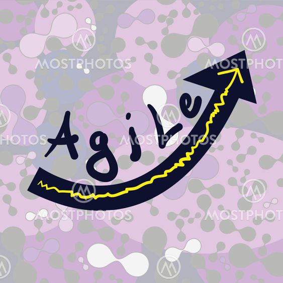 Background with word Agile