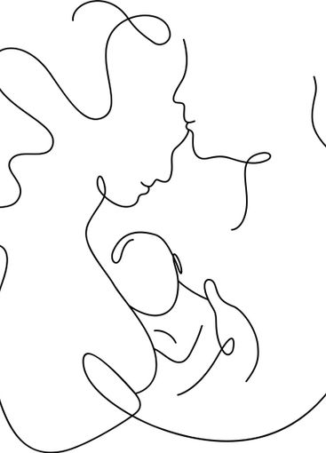 One continuous monoline single drawing line art flat...