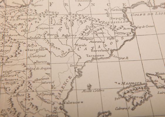 Old Map Of Catalonia By Maxshot Pl Mostphotos