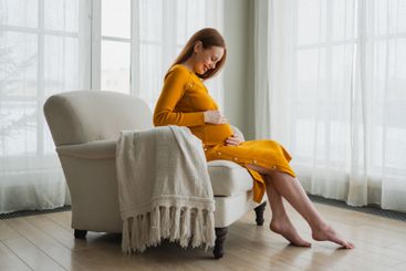 Pregnancy motherhood people expectation future. Pregnant...