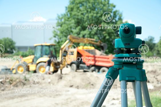 Surveying equipment to the construction site
