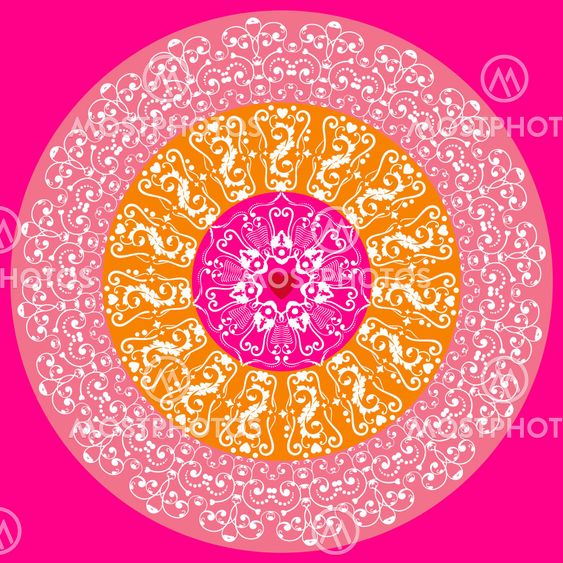 Circle lace ornament