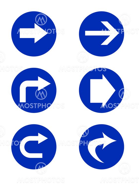 Directional road signs