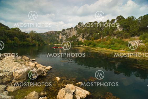 Am Fluss Gardon, Südfrankreich - At the gardon river, southern france