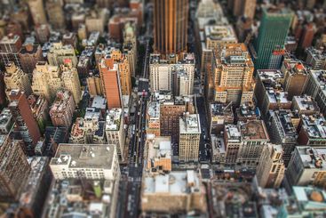 Top view of New York City