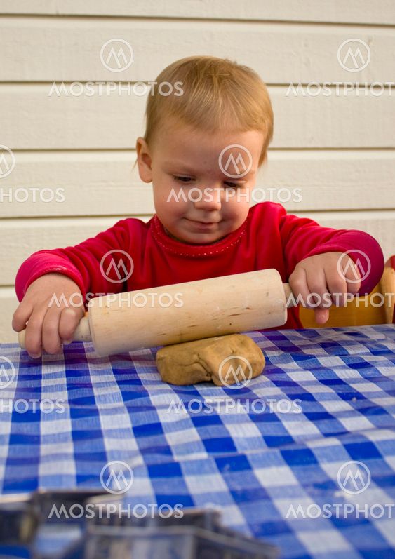Rolling out the dough