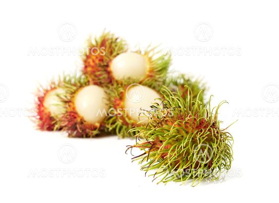 exotic Thai fruit Rambutan or Ngo