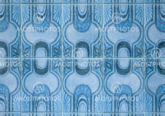Traditional Portuguese glazed tiles