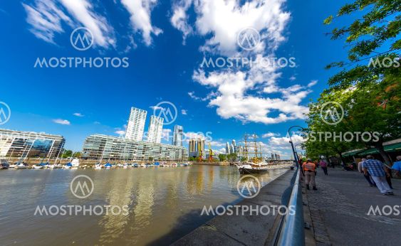 View on Puerto Madero in Buenos Aires