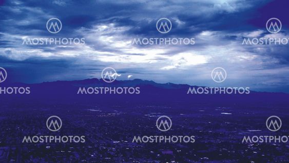 Blue moment in Las Vegas
