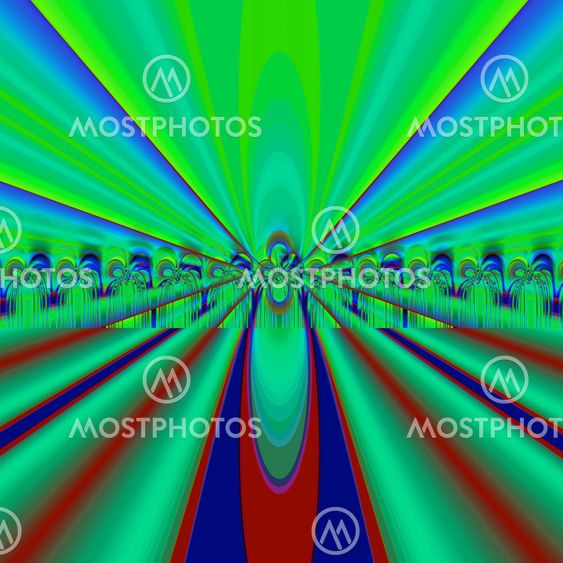 Colorful fractal decorative feature, magic splendor, wonderful harmony and fractal lines. A-0819.