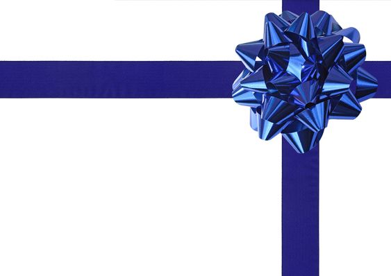Blue Gift wrapping