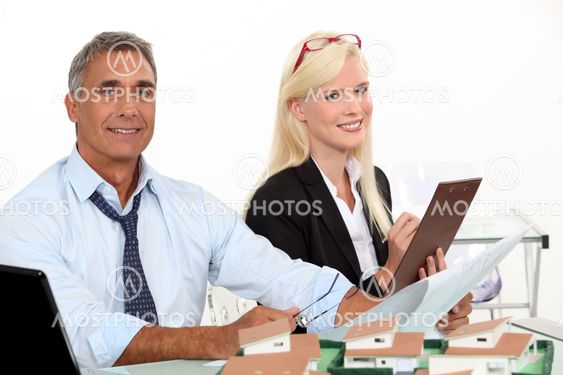 real estate manager and his assistant