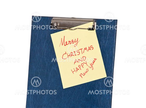 Notebook paper on a clip board.