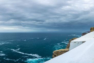 beautiful summer beach at the algarve coast in portugal