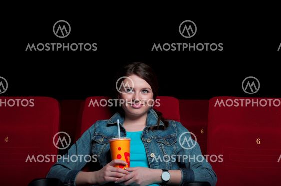 woman in cinema