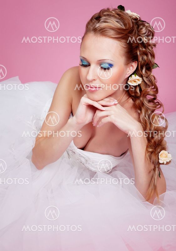 Bride in studio