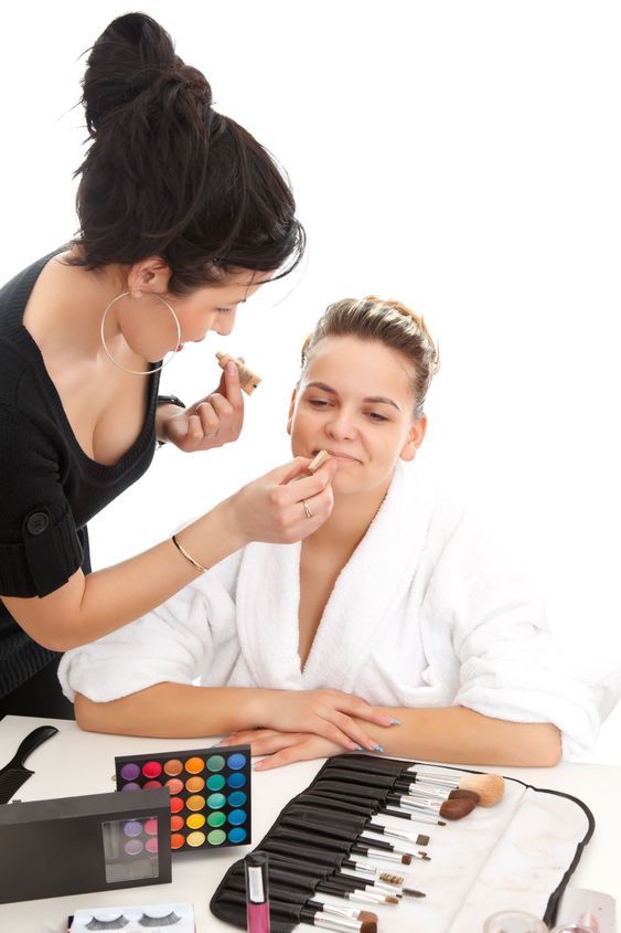 At the beautician