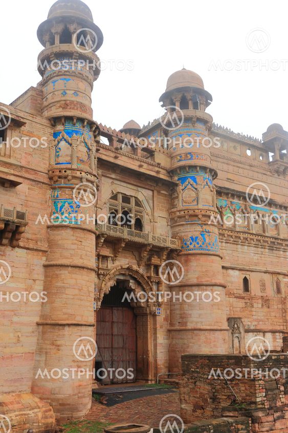 Gwalior india fort and Gurdwara Bandi Chhor marble Temple