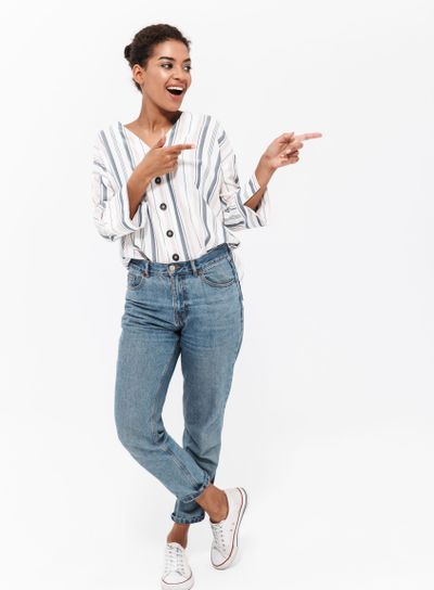 Full length portrait of an attractive young african woman