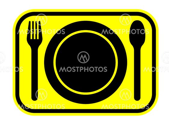 Food sign plate